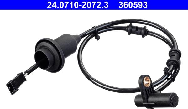 ATE 24.0710-2072.3 - Датчик ABS, частота обертання колеса autocars.com.ua
