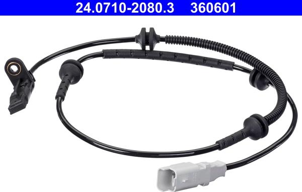 ATE 24.0710-2080.3 - Датчик ABS, частота обертання колеса autocars.com.ua