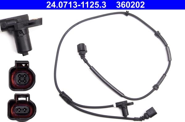 ATE 24071311253 - Датчик ABS, частота обертання колеса autocars.com.ua