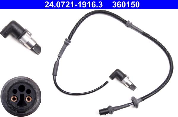 ATE 24.0721-1916.3 - Датчик ABS, частота обертання колеса autocars.com.ua