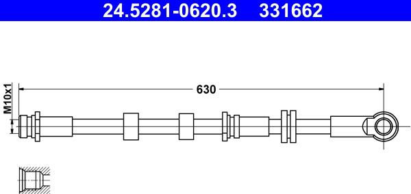 ATE 24.5281-0620.3 - Тормозной шланг autodnr.net