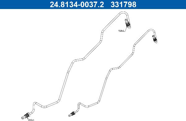 ATE 24.8134-0037.2 - Трубопровід гальмівного приводу autocars.com.ua