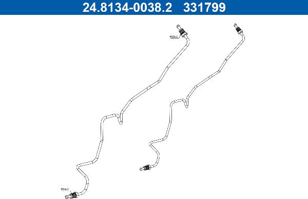 ATE 24.8134-0038.2 - Трубопровід гальмівного приводу autocars.com.ua