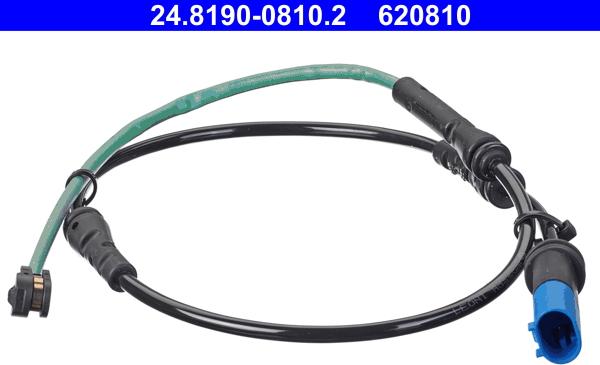 ATE 24.8190-0810.2 - Сигналізатор, знос гальмівних колодок autocars.com.ua