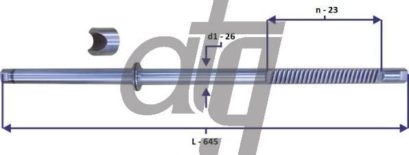 ATG 20150024 - Вал сошки рульового управління autocars.com.ua
