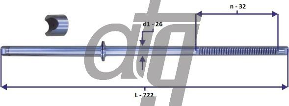 ATG 20150054 - Вал сошки рульового управління autocars.com.ua