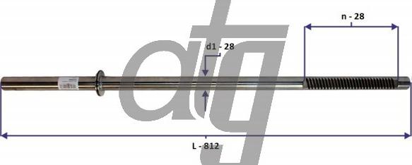 ATG 20150060 - Вал сошки рулевого управления avtokuzovplus.com.ua