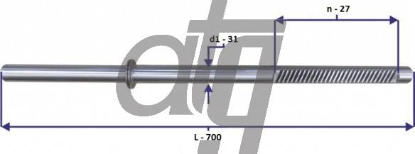 ATG 20150063 - Вал сошки рулевого управления avtokuzovplus.com.ua