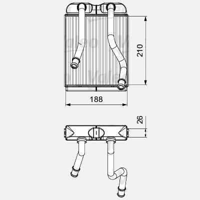 AUDI 7L0819031A - Теплообмінник, опалення салону autocars.com.ua