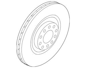 AUDI 80A 615 301 F - Тормозной диск avtokuzovplus.com.ua