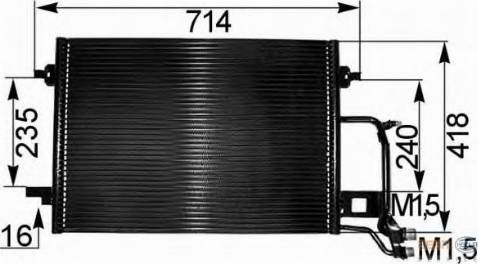 AUDI 8FC351038681 - Конденсатор кондиционера avtokuzovplus.com.ua