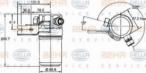 AUDI 8FT351192391 - Осушувач, кондиціонер autocars.com.ua