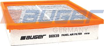 Auger 86939 - Фільтр, повітря у внутрішній простір autocars.com.ua