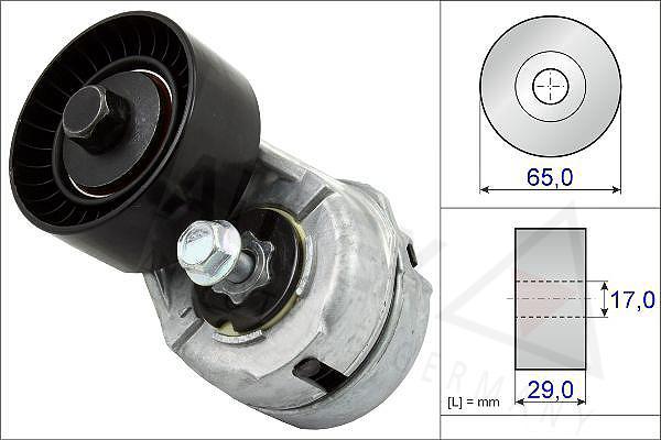 Autex 601347 - Натягувач ременя, клинові зуб. autocars.com.ua