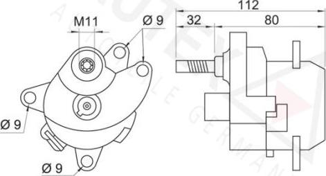 Autex 601695 - Натягувач ременя, клинові зуб. autocars.com.ua