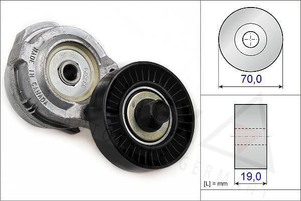 Autex 601832 - Натягувач ременя, клинові зуб. autocars.com.ua