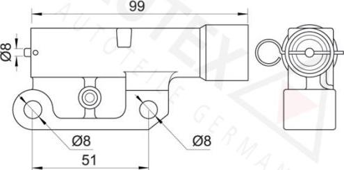 Autex 612022 - Успокоитель, зубчастий ремінь autocars.com.ua