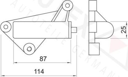 Autex 631287 - Успокоитель, зубчастий ремінь autocars.com.ua