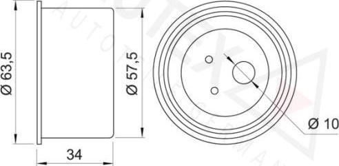 Autex 641193 - Натяжной ролик, ремень ГРМ autodnr.net