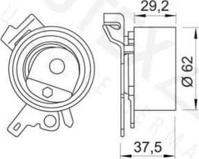 Autex 641234 - Натяжна ролик, ремінь ГРМ autocars.com.ua