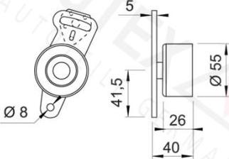 Autex 641320 - Натяжна ролик, ремінь ГРМ autocars.com.ua