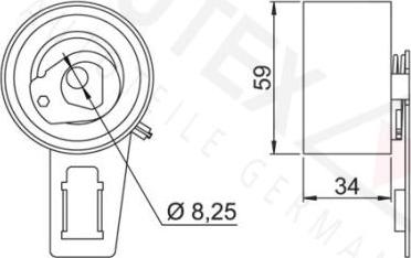 Autex 641385 - Натяжна ролик, ремінь ГРМ autocars.com.ua