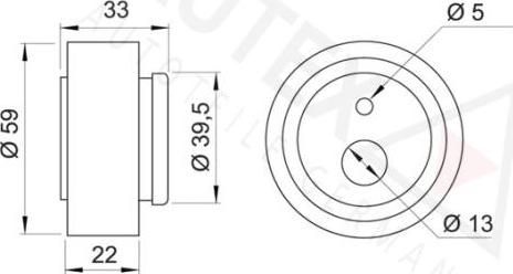 Autex 641405 - Натяжной ролик, ремень ГРМ autodnr.net