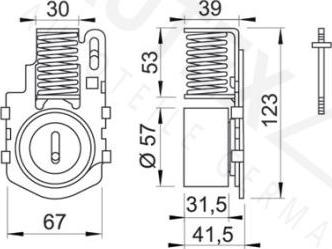 Autex 641408 - Натяжна ролик, ремінь ГРМ autocars.com.ua