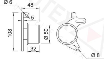 Autex 641499 - Натяжной ролик, ремень ГРМ autodnr.net