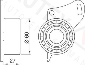 Autex 641625 - Натяжна ролик, ремінь ГРМ autocars.com.ua