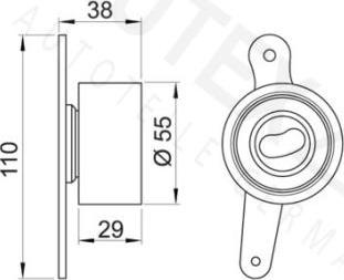 Autex 641713 - Натяжна ролик, ремінь ГРМ autocars.com.ua