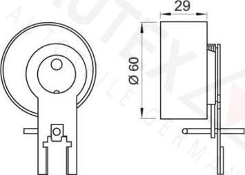 Autex 641745 - Натяжной ролик, ремень ГРМ autodnr.net