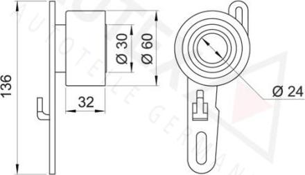 Autex 641787 - Натяжной ролик, ремень ГРМ autodnr.net