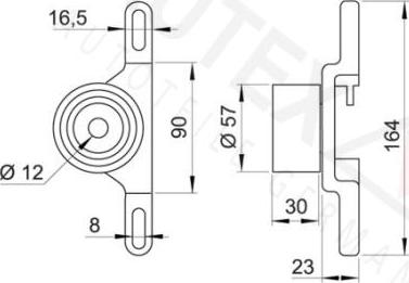 Autex 641789 - Натяжна ролик, ремінь ГРМ autocars.com.ua