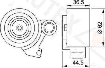 Autex 641823 - Натяжна ролик, ремінь ГРМ autocars.com.ua