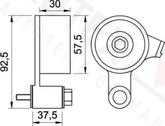 Autex 641826 - Натяжна ролик, ремінь ГРМ autocars.com.ua