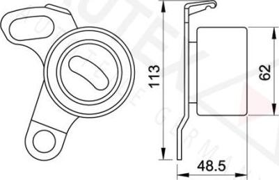 Autex 641829 - Натяжна ролик, ремінь ГРМ autocars.com.ua