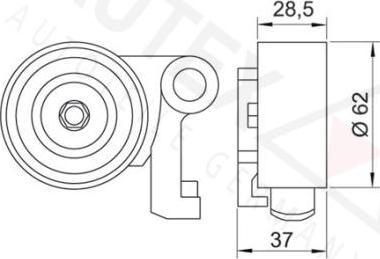 Autex 641842 - Натяжна ролик, ремінь ГРМ autocars.com.ua