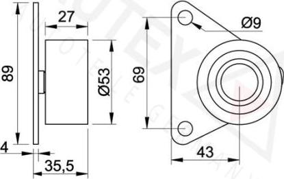 Autex 651618 - Направляющий ролик, зубчатый ремень autodnr.net