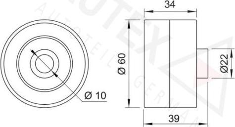 Autex 651759 - Направляющий ролик, зубчатый ремень autodnr.net