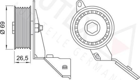 Autex 654469 - Направляющий ролик, поликлиновый ремень autodnr.net