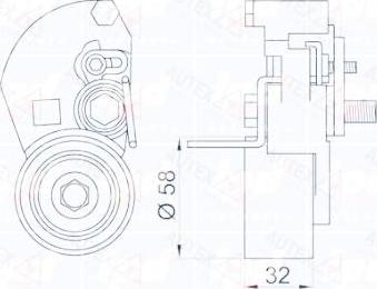 Autex 654696 - Натяжной ролик, ремень ГРМ autodnr.net