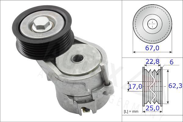 Autex 654837 - Натяжитель, поликлиновый ремень autodnr.net