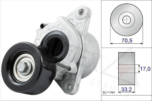 Autex 654845 - Натягувач ременя, клинові зуб. autocars.com.ua