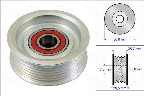 Autex 654909 - Направляющий ролик, поликлиновый ремень autodnr.net