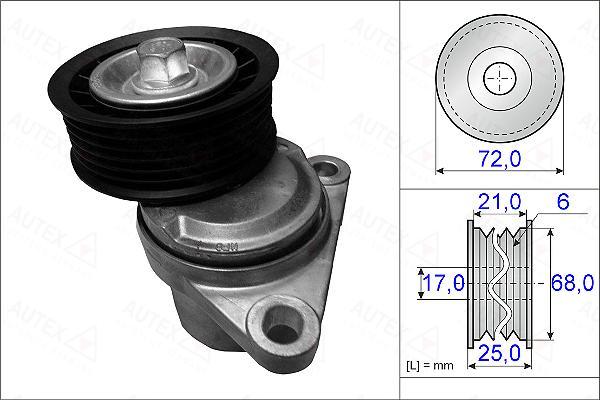 Autex 654959 - Натяжитель, поликлиновый ремень autodnr.net