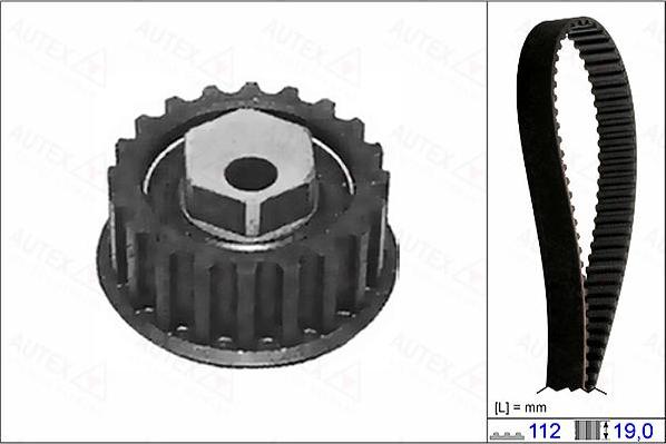 Autex 702365 - Комплект ременя ГРМ autocars.com.ua