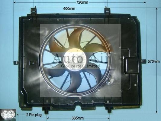 Auto Air Gloucester 05-1158 - Електродвигун, вентилятор радіатора autocars.com.ua