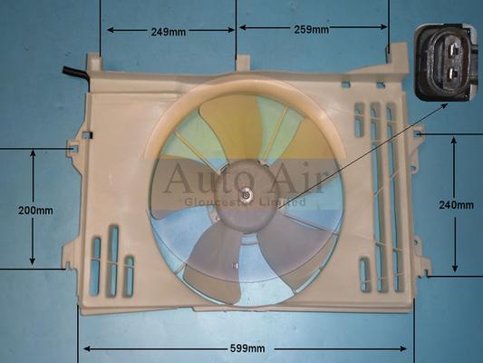 Auto Air Gloucester 05-1765 - Електродвигун, вентилятор радіатора autocars.com.ua