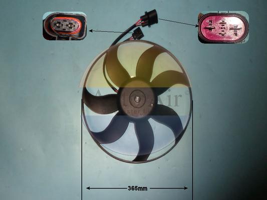 Auto Air Gloucester 05-1852 - Електродвигун, вентилятор радіатора autocars.com.ua